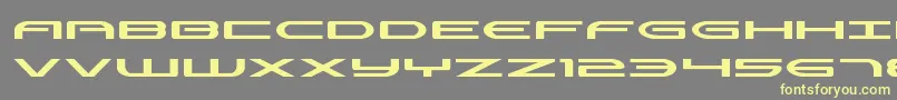 Antietamexpand-fontti – keltaiset fontit harmaalla taustalla