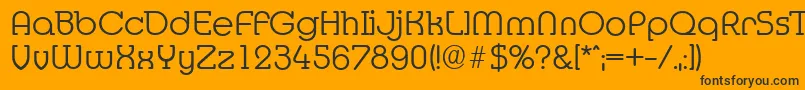 Шрифт MexicoserialLightRegular – чёрные шрифты на оранжевом фоне