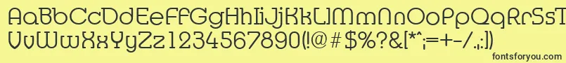 Шрифт MexicoserialLightRegular – чёрные шрифты на жёлтом фоне