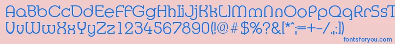 Шрифт MexicoserialLightRegular – синие шрифты на розовом фоне