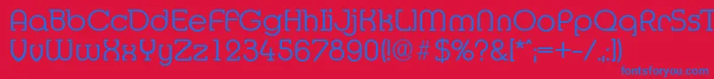 MexicoserialLightRegular Font – Blue Fonts on Red Background