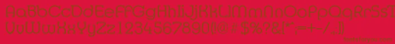 Шрифт MexicoserialLightRegular – коричневые шрифты на красном фоне
