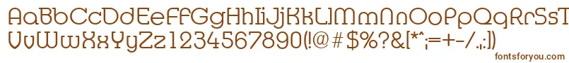 Шрифт MexicoserialLightRegular – коричневые шрифты