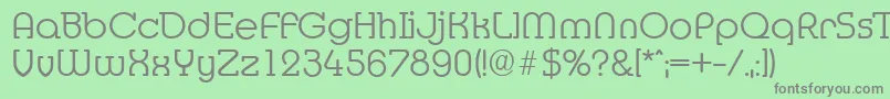 Шрифт MexicoserialLightRegular – серые шрифты на зелёном фоне