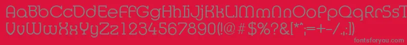 MexicoserialLightRegular-Schriftart – Graue Schriften auf rotem Hintergrund