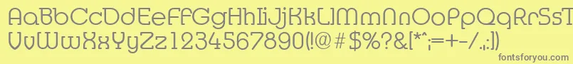 Шрифт MexicoserialLightRegular – серые шрифты на жёлтом фоне