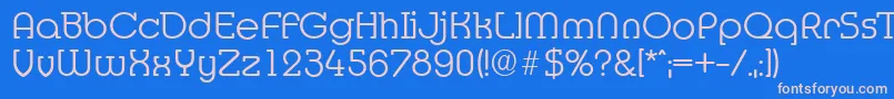 Czcionka MexicoserialLightRegular – różowe czcionki na niebieskim tle
