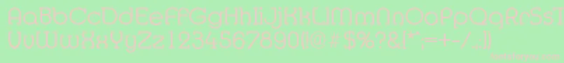 MexicoserialLightRegular Font – Pink Fonts on Green Background