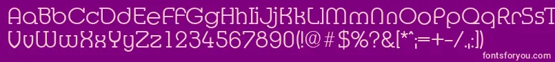 MexicoserialLightRegular-Schriftart – Rosa Schriften auf violettem Hintergrund