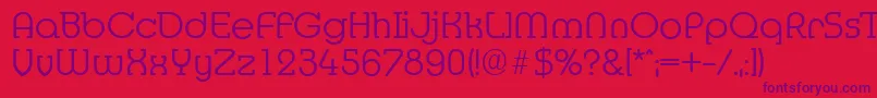 MexicoserialLightRegular-Schriftart – Violette Schriften auf rotem Hintergrund