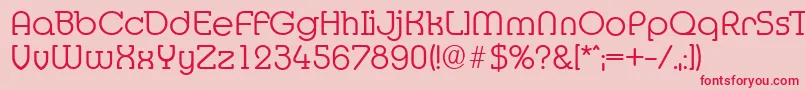 MexicoserialLightRegular Font – Red Fonts on Pink Background