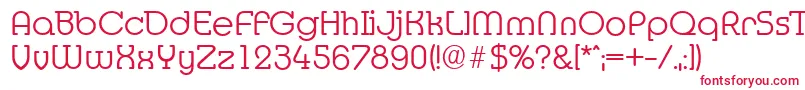 Шрифт MexicoserialLightRegular – красные шрифты