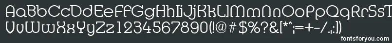 Шрифт MexicoserialLightRegular – белые шрифты на чёрном фоне