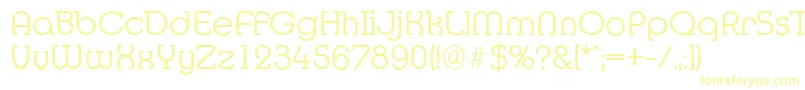 MexicoserialLightRegular-Schriftart – Gelbe Schriften