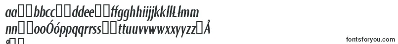 フォントNormaComprBolditalic – ポーランドのフォント