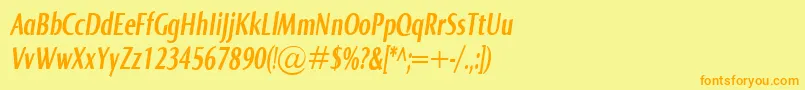 More about NormaComprBolditalic Font NormaComprBolditalic Font – Orange Fonts on Yellow Background