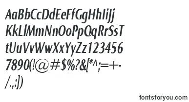  NormaComprBolditalic font
