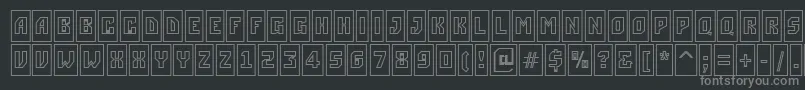 Шрифт ASimplercmotlBold – серые шрифты на чёрном фоне