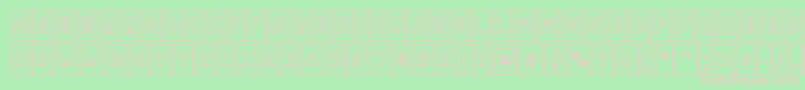 フォントASimplercmotlBold – 緑の背景にピンクのフォント