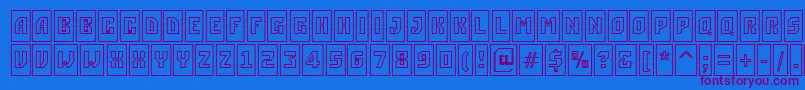 Подробнее о шрифте ASimplercmotlBold Шрифт ASimplercmotlBold – фиолетовые шрифты на синем фоне