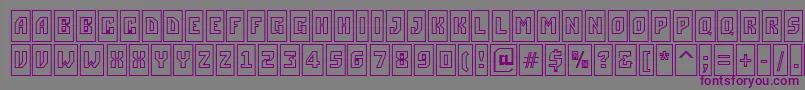ASimplercmotlBold Font – Purple Fonts on Gray Background