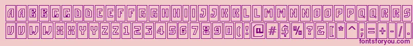 Weitere Informationen zur ASimplercmotlBold-Schriftart ASimplercmotlBold-Schriftart – Violette Schriften auf rosa Hintergrund