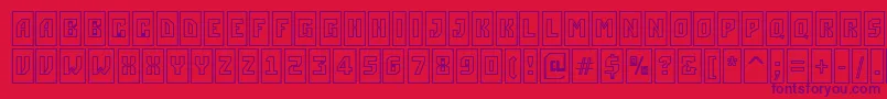 fuente ASimplercmotlBold – Fuentes Moradas Sobre Fondo Rojo