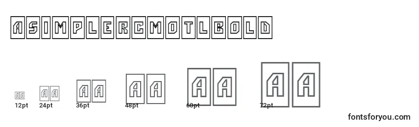 ASimplercmotlBold Font Sizes