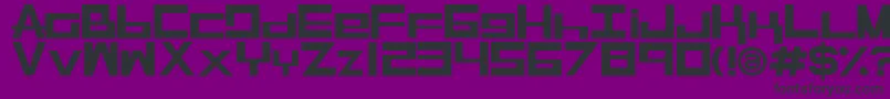 RaseGpl Font – Black Fonts on Purple Background