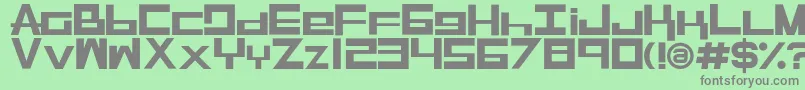 RaseGpl Font – Gray Fonts on Green Background