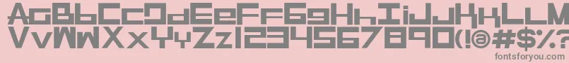 RaseGpl Font – Gray Fonts on Pink Background