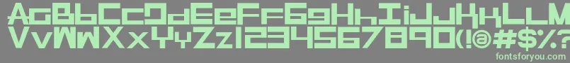 RaseGpl Font – Green Fonts on Gray Background