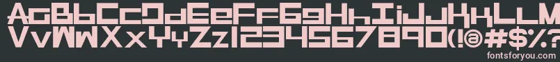 RaseGpl Font – Pink Fonts on Black Background