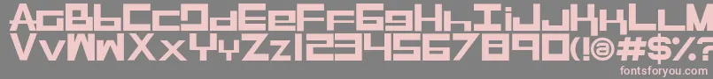 RaseGpl Font – Pink Fonts on Gray Background