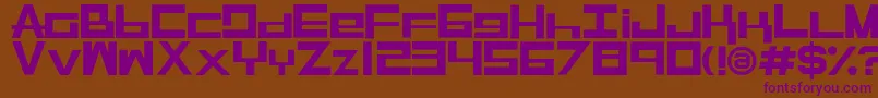 RaseGpl Font – Purple Fonts on Brown Background