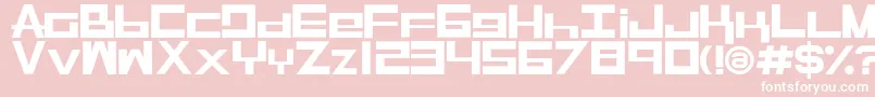 RaseGpl Font – White Fonts on Pink Background