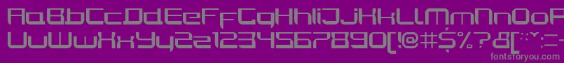 Police JoyriderRegular – polices grises sur fond violet
