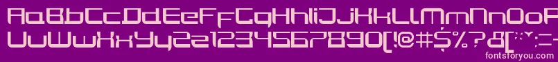 JoyriderRegular Font – Pink Fonts on Purple Background