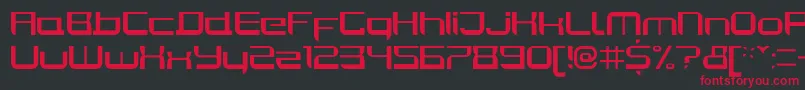 JoyriderRegular Font – Red Fonts on Black Background