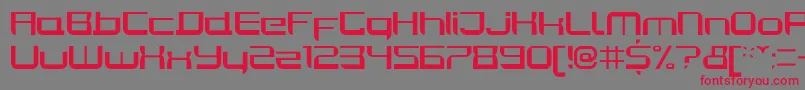 JoyriderRegular Font – Red Fonts on Gray Background