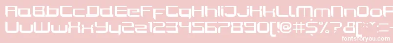 JoyriderRegular Font – White Fonts on Pink Background