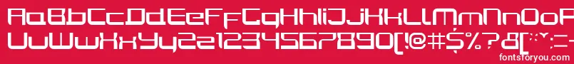 JoyriderRegular Font – White Fonts on Red Background