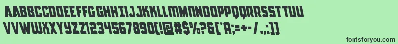 Antillesleft Font – Black Fonts on Green Background