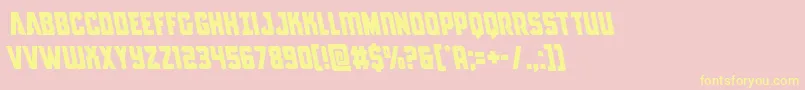 Antillesleft Font – Yellow Fonts on Pink Background