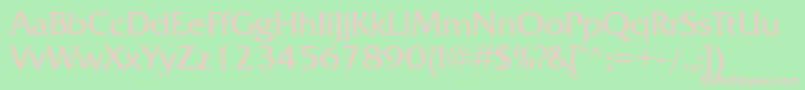 Frizquadratattt Font – Pink Fonts on Green Background