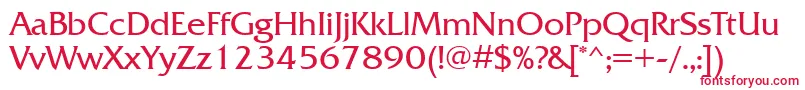 Frizquadratattt Font – Red Fonts on White Background