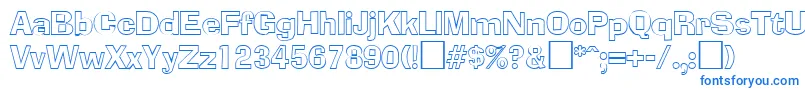 AdliboutlineRegular Font – Blue Fonts
