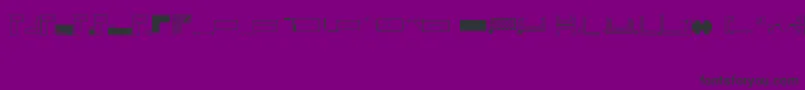 Office Font – Black Fonts on Purple Background