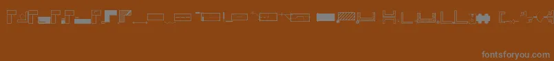 Office Font – Gray Fonts on Brown Background