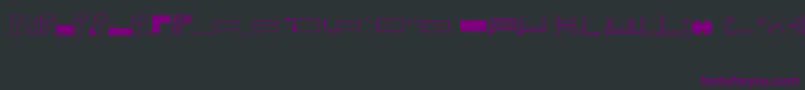 Office Font – Purple Fonts on Black Background